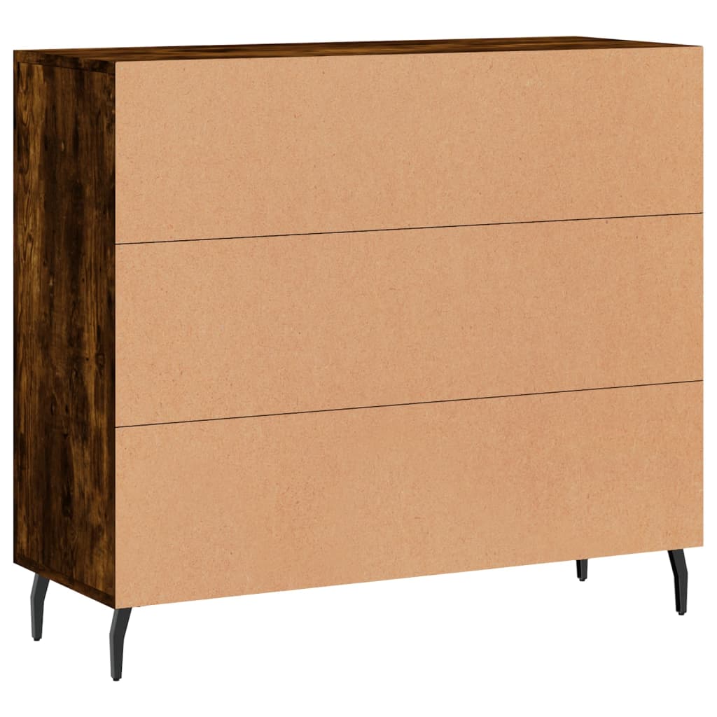 Sideboard Räuchereiche 90x34x80 cm Holzwerkstoff