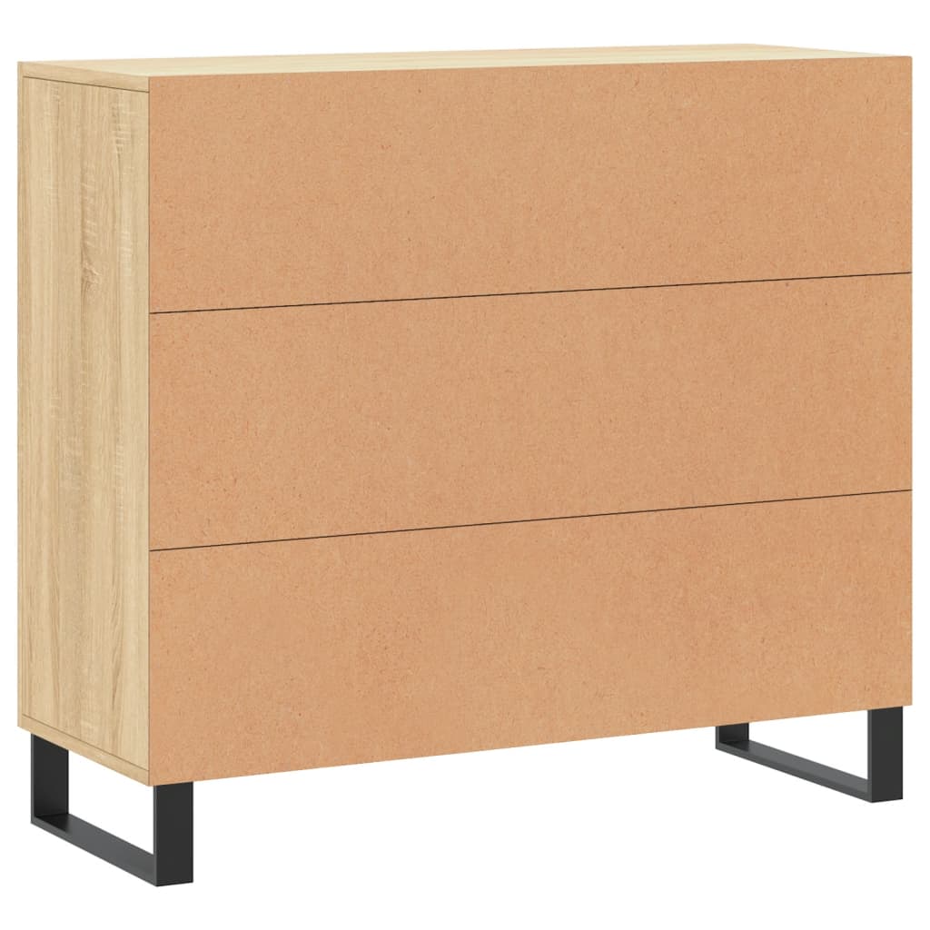 Sideboard Sonoma-Eiche 90x34x80 cm Holzwerkstoff