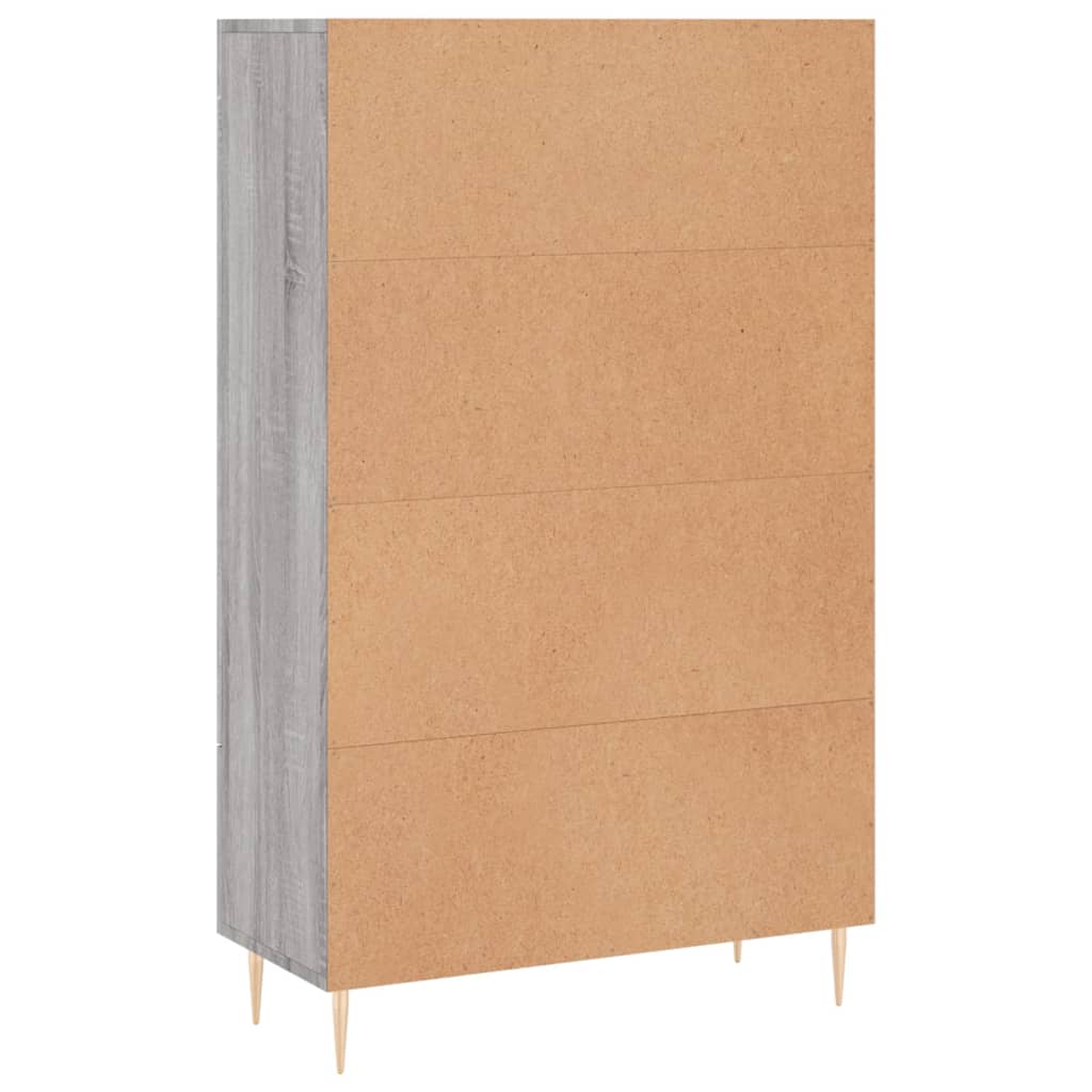 Highboard Grau Sonoma 69,5x31x115 cm Holzwerkstoff