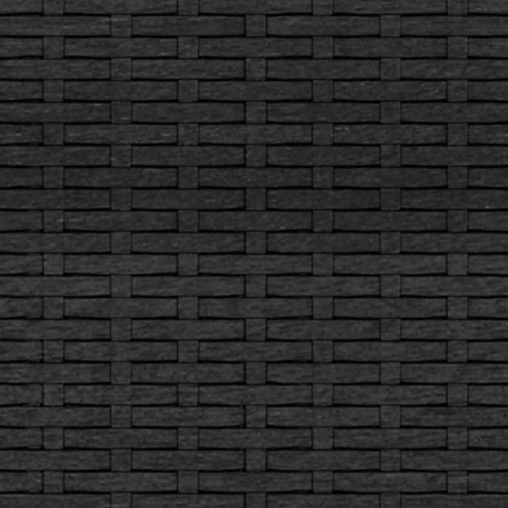 3-Sitzer-Gartensofa mit Kissen Schwarz Poly Rattan