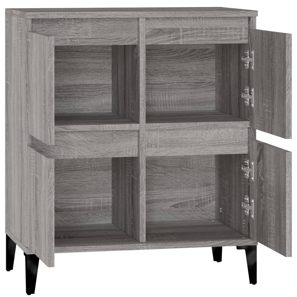 Sideboard Grau Sonoma 60x35x70 cm Holzwerkstoff
