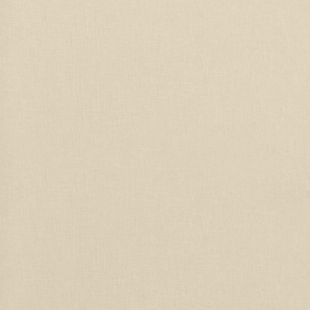 3-tlg. Garten-Lounge-Set mit Kissen Beige Poly Rattan