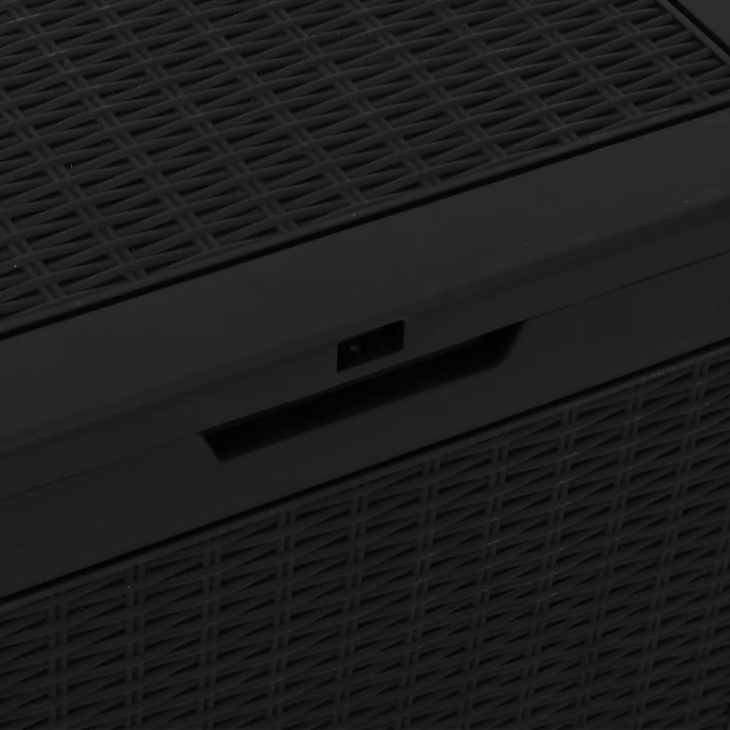 Gartenbox Schwarz 55,5x43x53 cm Polypropylen