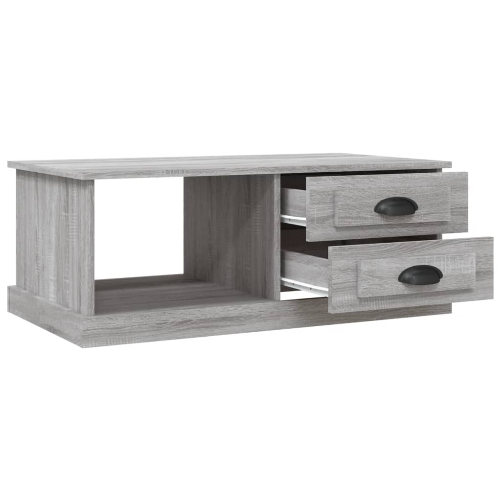 Couchtisch Grau Sonoma 90x50x35 cm Holzwerkstoff