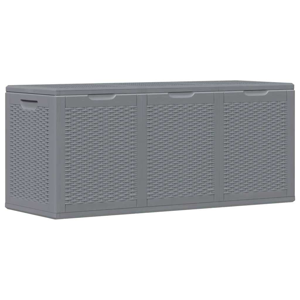 Gartenbox Grau PP Rattan 270 L