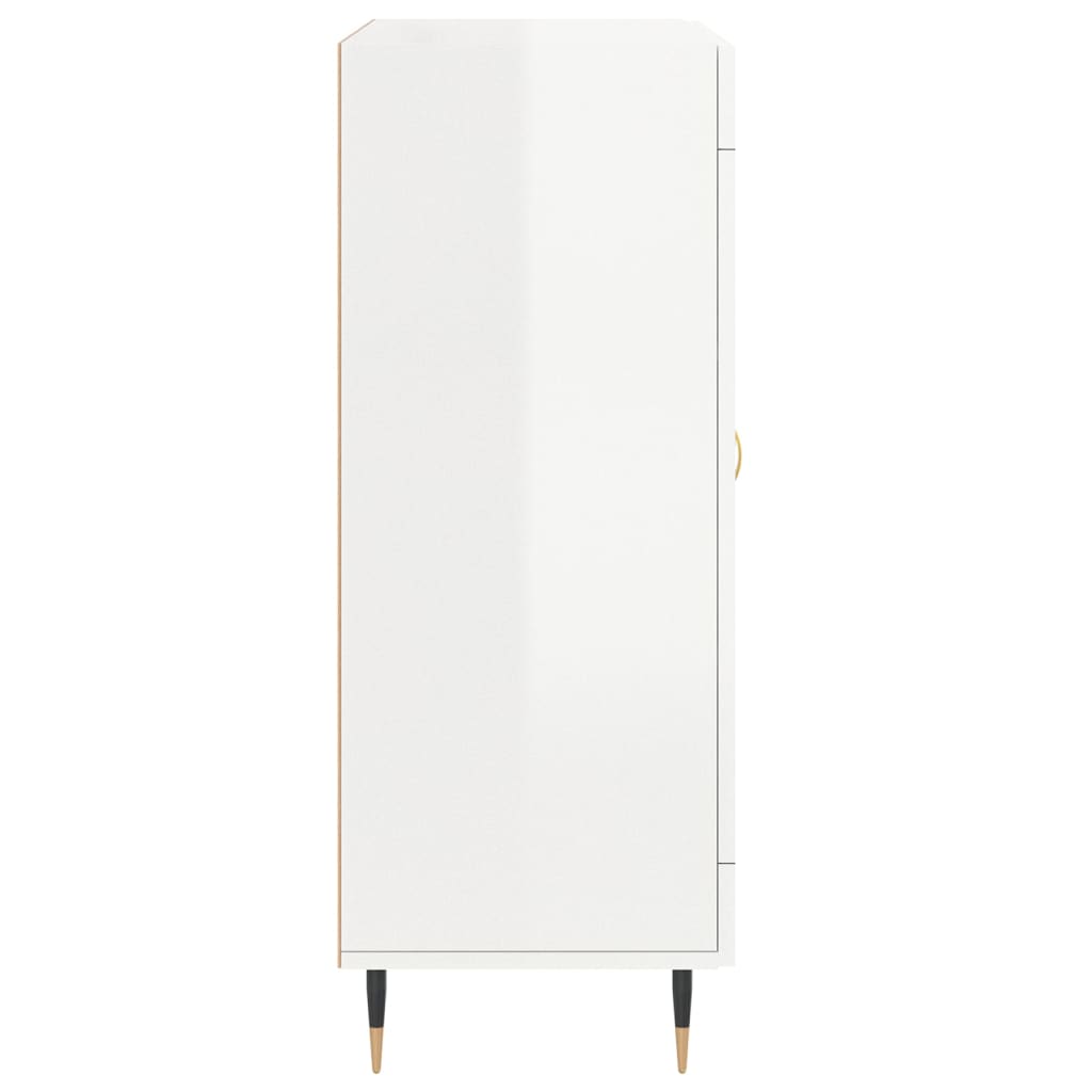 Sideboard Hochglanz-Weiß 69,5x34x90 cm Holzwerkstoff