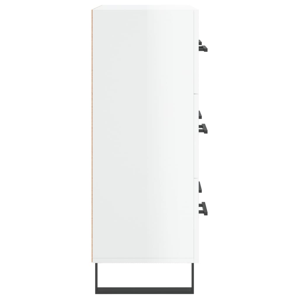 Sideboard Hochglanz-Weiß 69,5x34x90 cm Holzwerkstoff