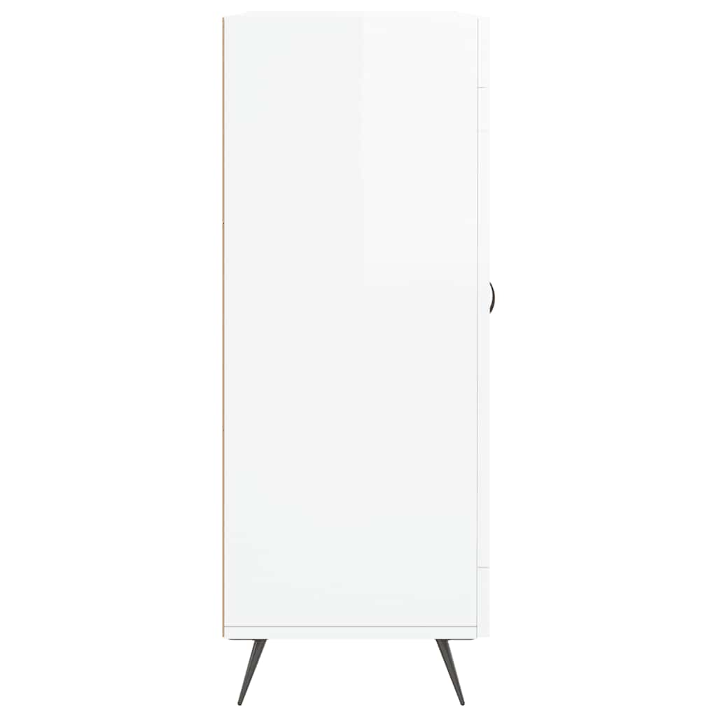 Sideboard Hochglanz-Weiß 69,5x34x90 cm Holzwerkstoff