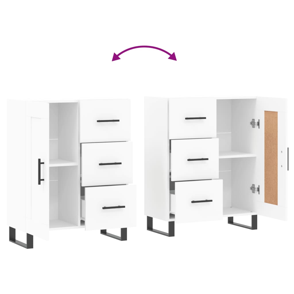 Sideboard Weiß 69,5x34x90 cm Holzwerkstoff