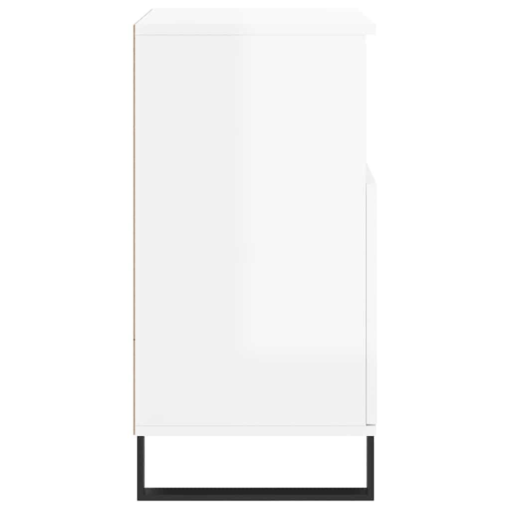 Sideboard Hochglanz-Weiß 60x35x70 cm Holzwerkstoff