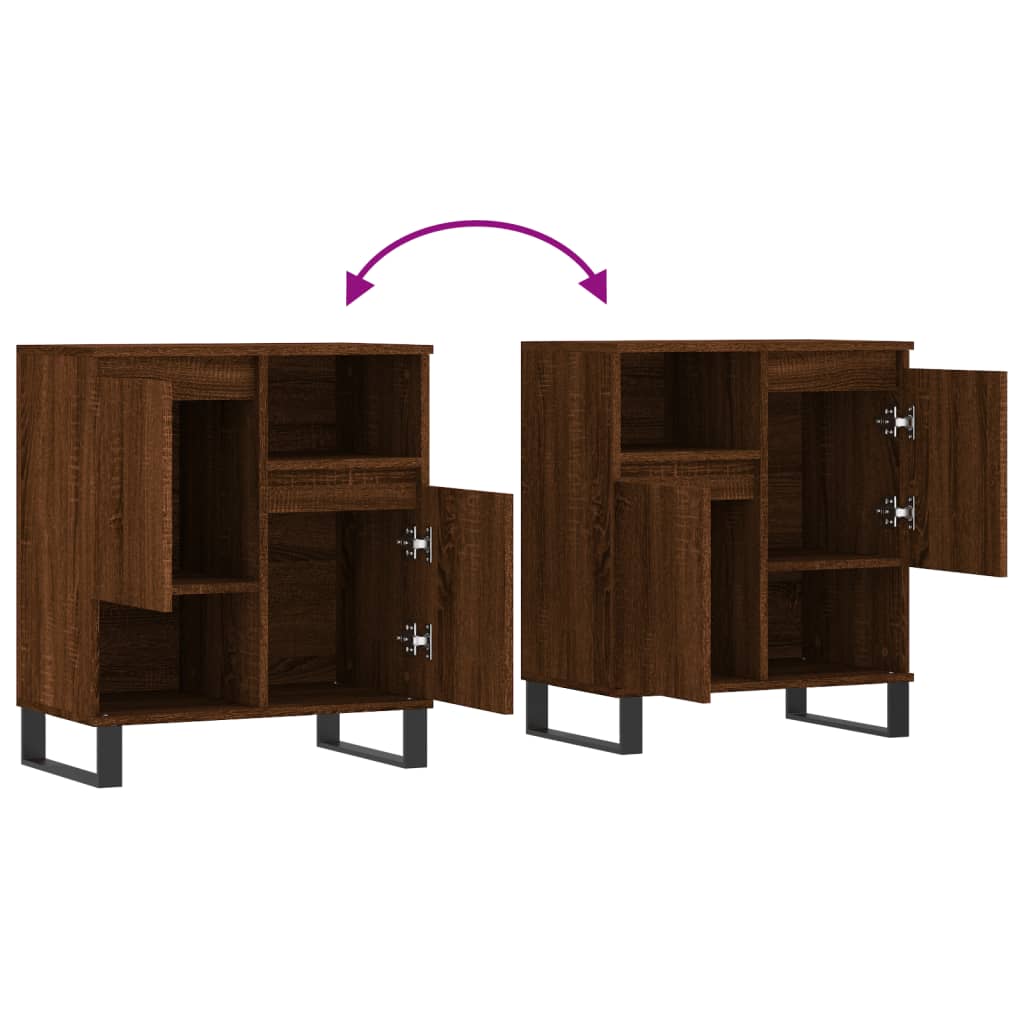 Sideboard Braun Eichen-Optik 60x35x70 cm Holzwerkstoff