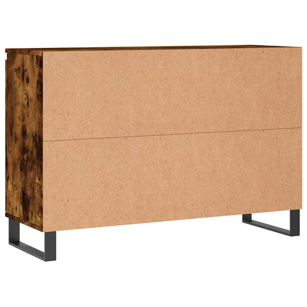 Sideboard Räuchereiche 101,5x35x70 cm Holzwerkstoff