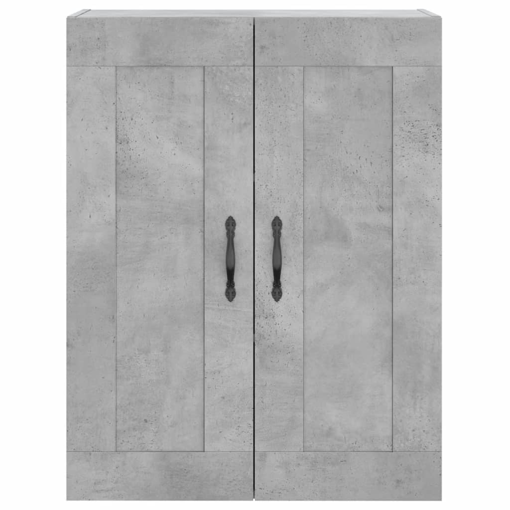 Wandschrank Betongrau 69,5x34x90 cm Holzwerkstoff