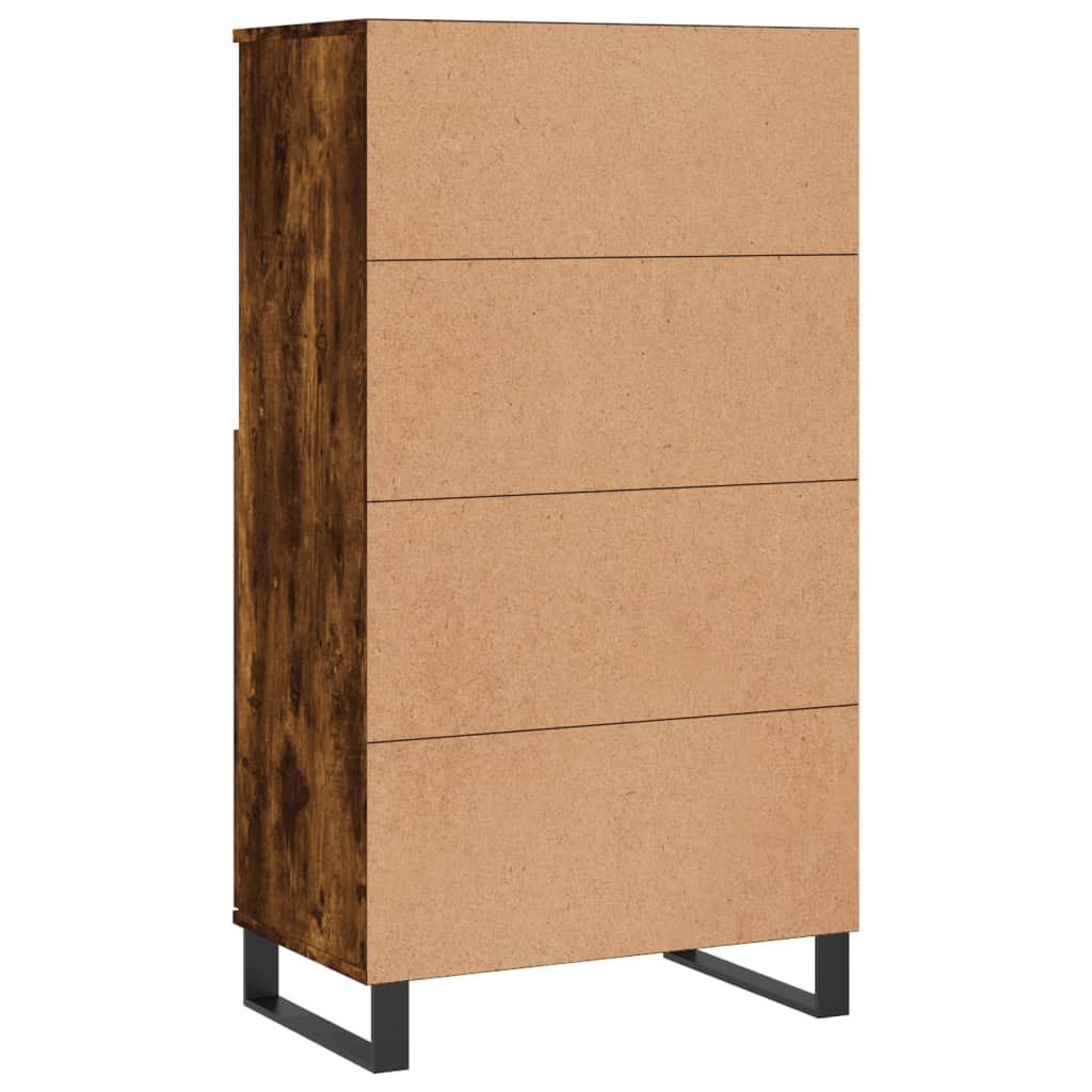 Highboard Räuchereiche 60x36x110 cm Holzwerkstoff