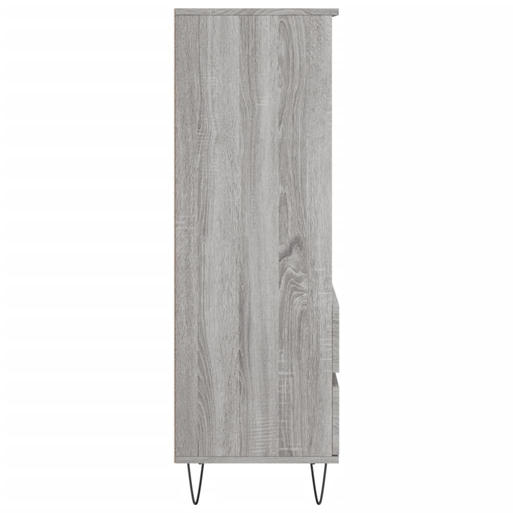 Highboard Grau Sonoma 40x36x110 cm Holzwerkstoff