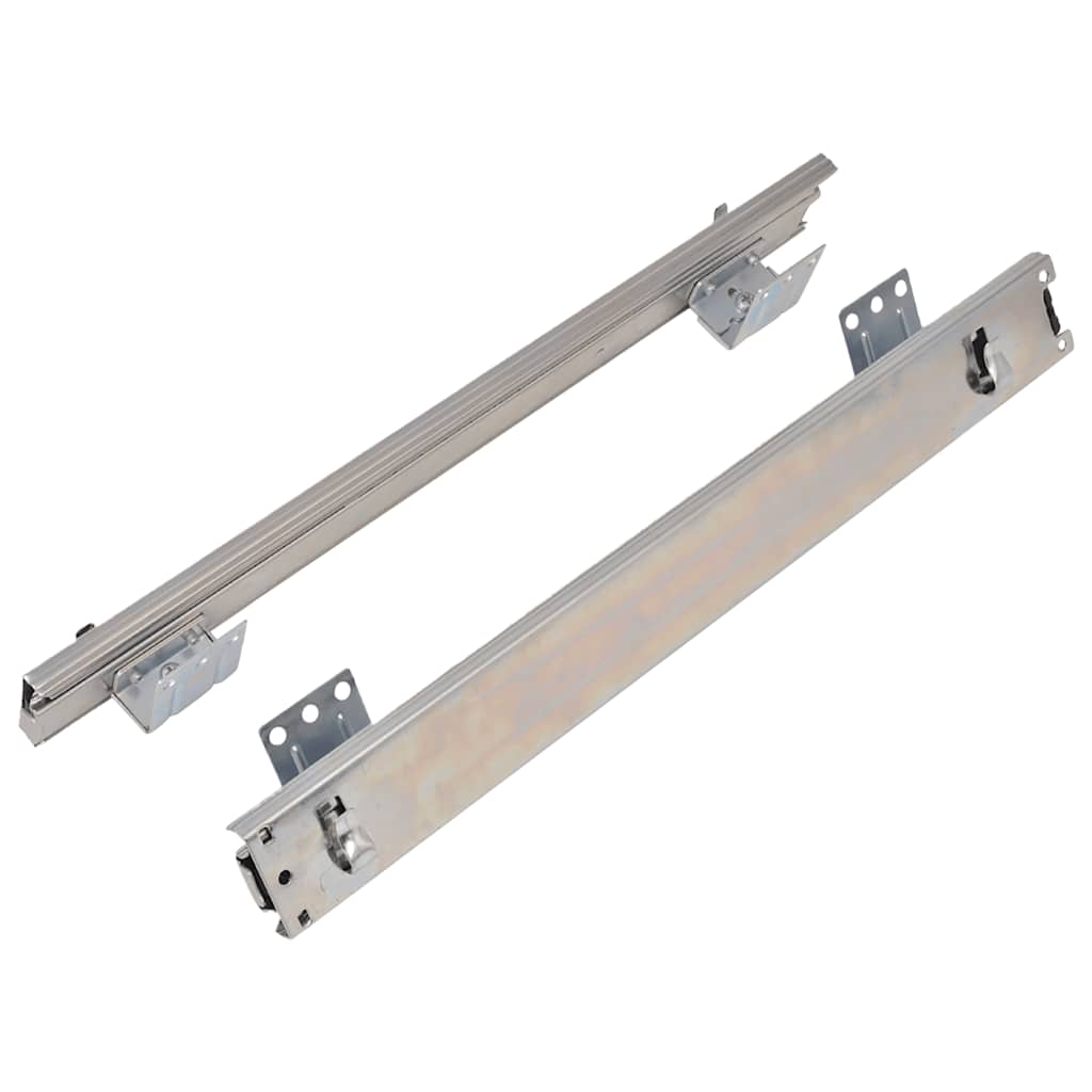 Küchen-Drahtkörbe 2 Stk. Ausziehbar Silbern 45 cm