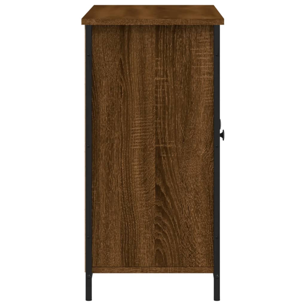 Sideboard Braun Eichen-Optik 100x35x70 cm Holzwerkstoff