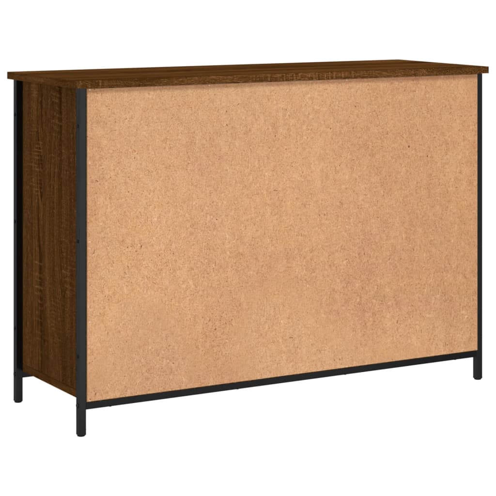 Sideboard Braun Eichen-Optik 100x35x70 cm Holzwerkstoff