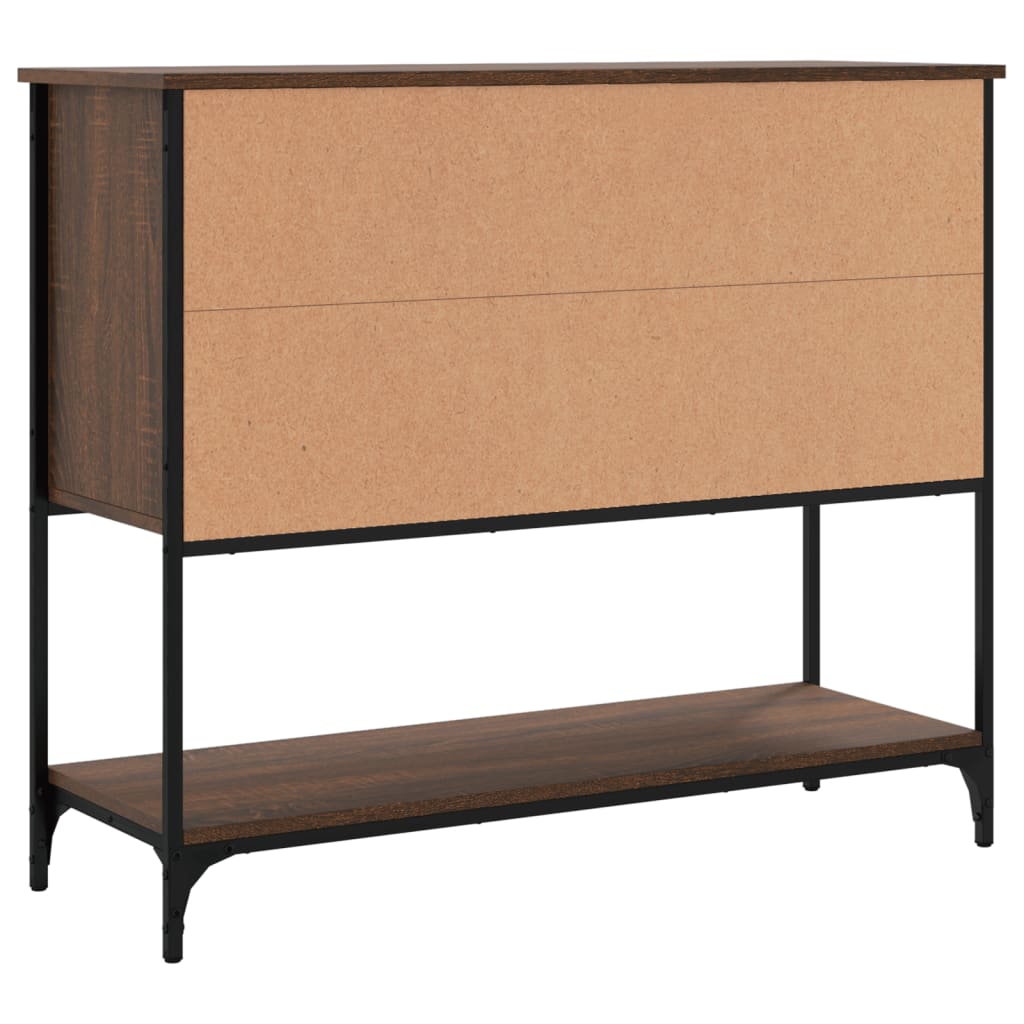 Sideboard Braun Eichen-Optik 100x36x85 cm Holzwerkstoff