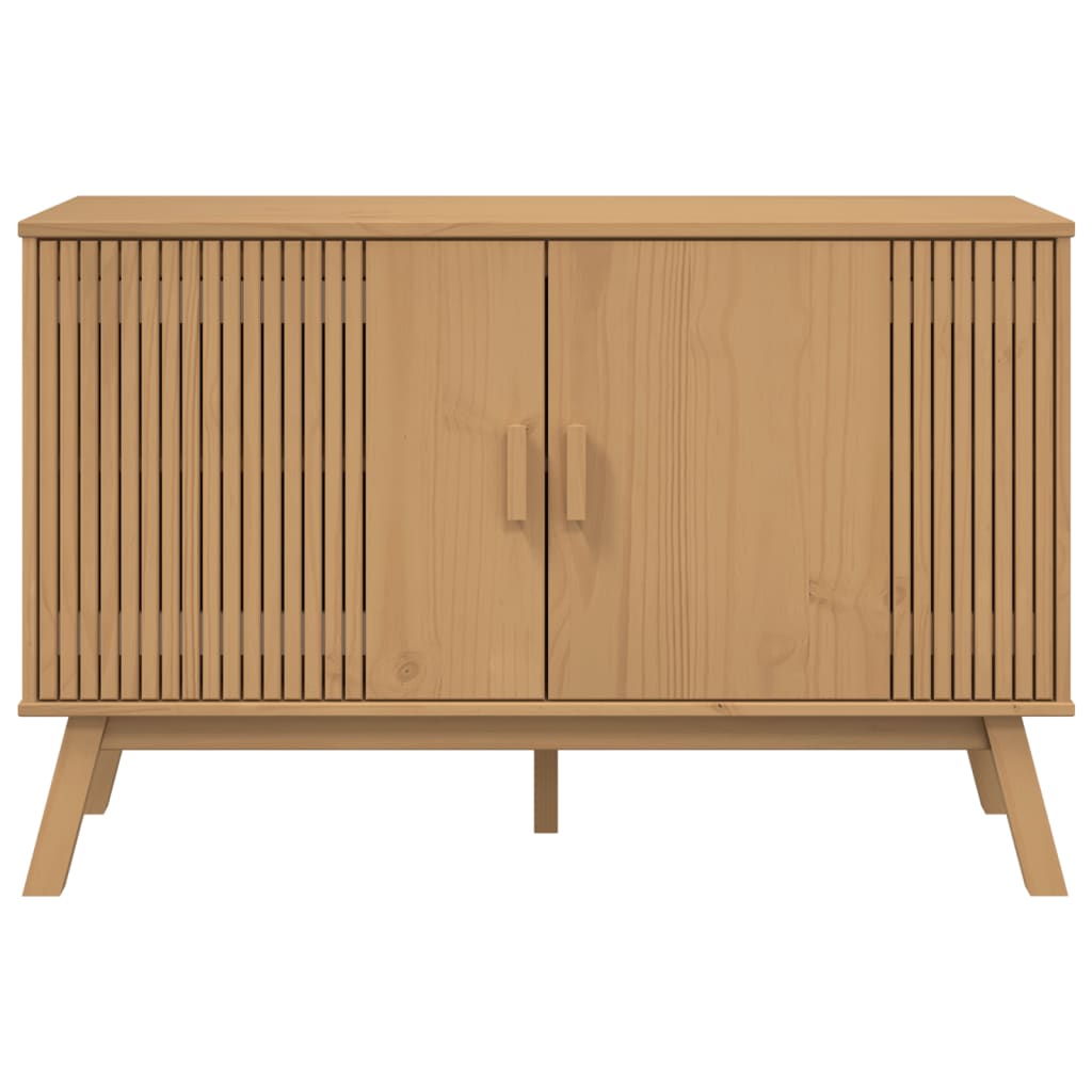 Sideboard OLDEN Braun 114x43x73,5 cm Massivholz Kiefer