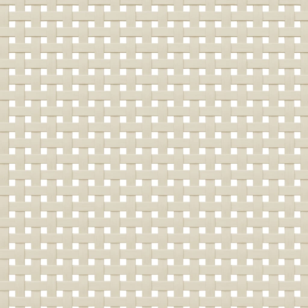 Highboard SENJA Rattan-Optik Schwarz 90x40x112 cm Kiefernholz