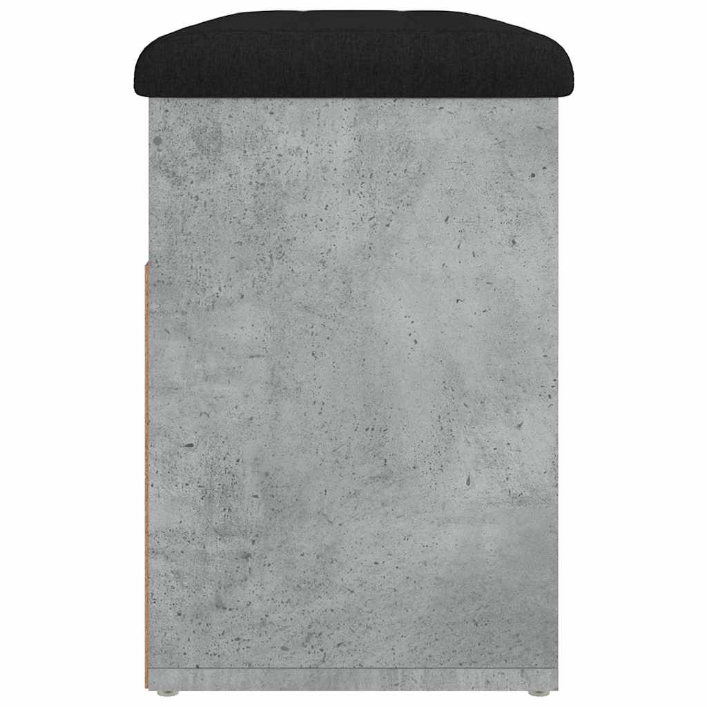Schuhbank Betongrau 82x32x45,5 cm Holzwerkstoff