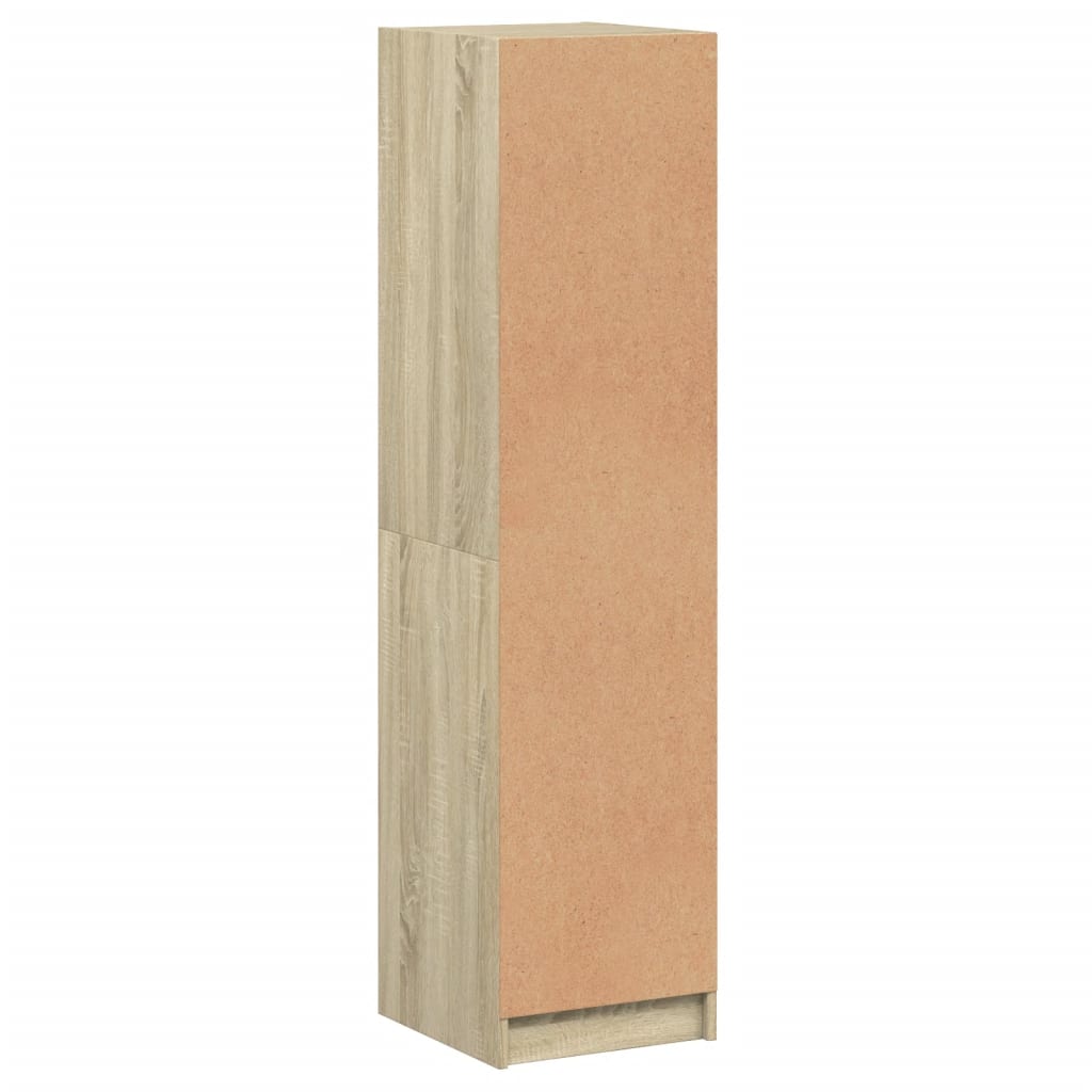 Highboard mit Glastür Sonoma-Eiche 35x37x142 cm