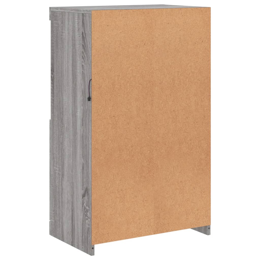 Sideboard mit LED-Leuchten Grau Sonoma 60,5x37x100 cm