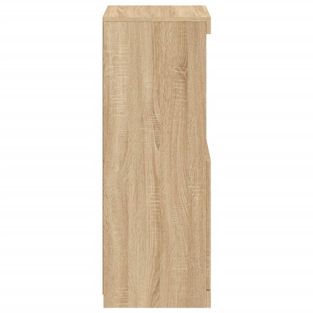 Sideboard mit LED-Leuchten Sonoma-Eiche 41x37x100 cm
