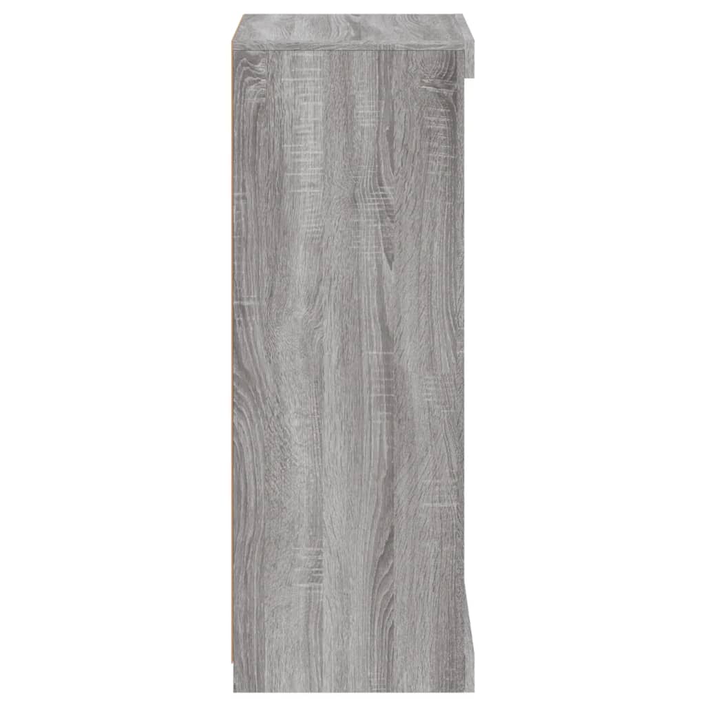 Sideboard mit LED-Leuchten Grau Sonoma 41x37x100 cm