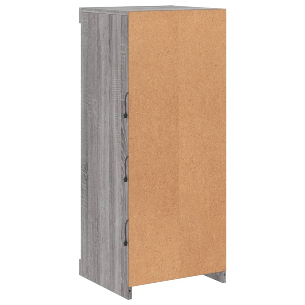 Sideboard mit LED-Leuchten Grau Sonoma 41x37x100 cm