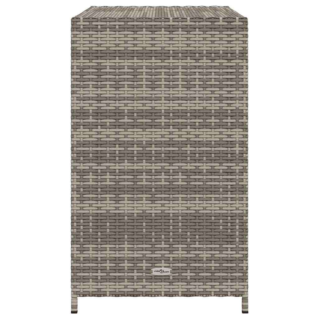 Gartenschrank Grau 83x45x76 cm Poly Rattan