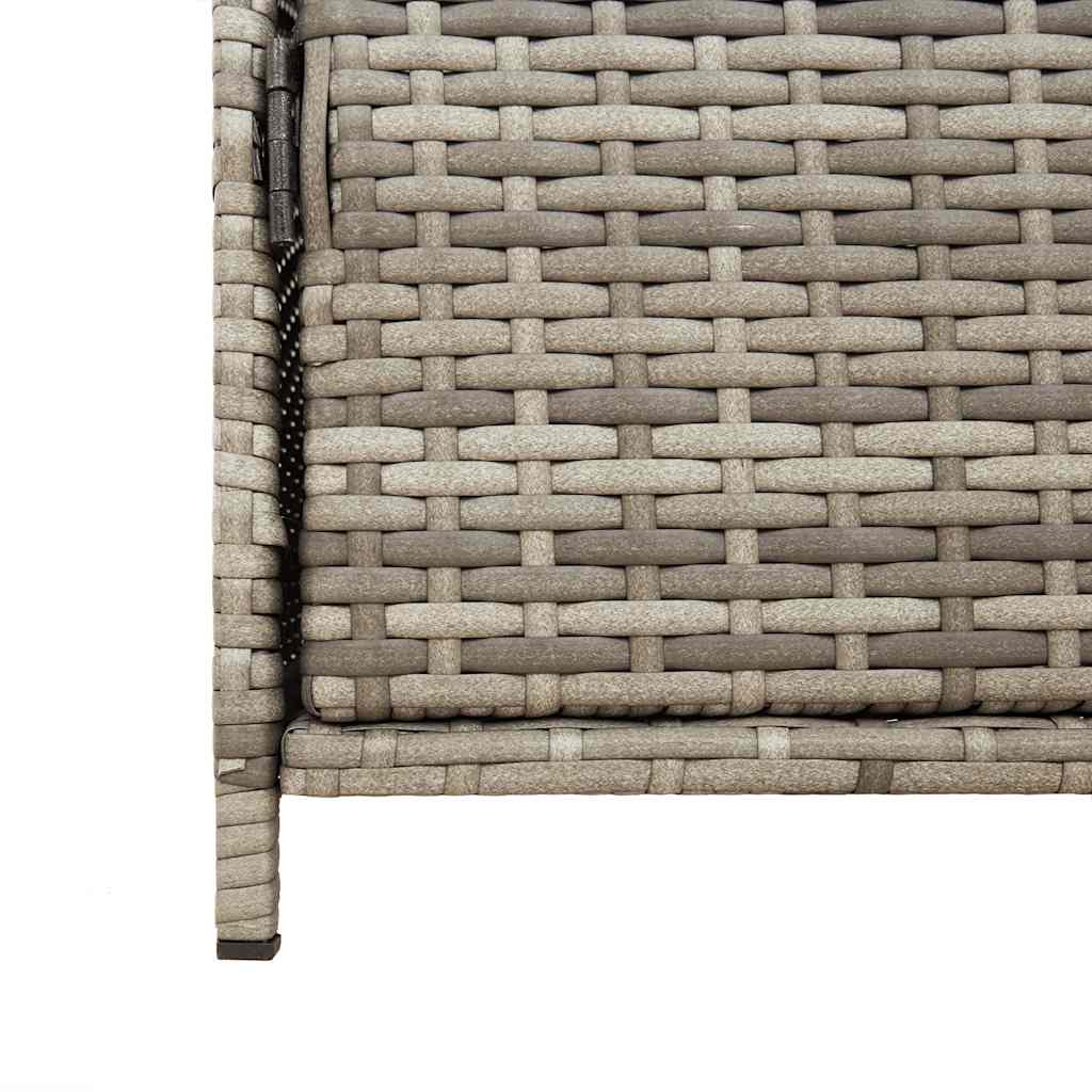 Gartenschrank Grau 83x45x76 cm Poly Rattan
