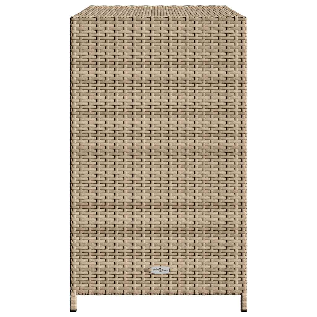 Gartenschrank Beige 83x45x76 cm Poly Rattan