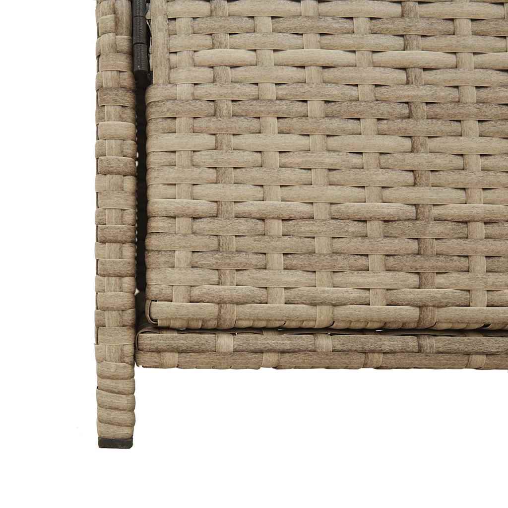 Gartenschrank Beige 83x45x76 cm Poly Rattan