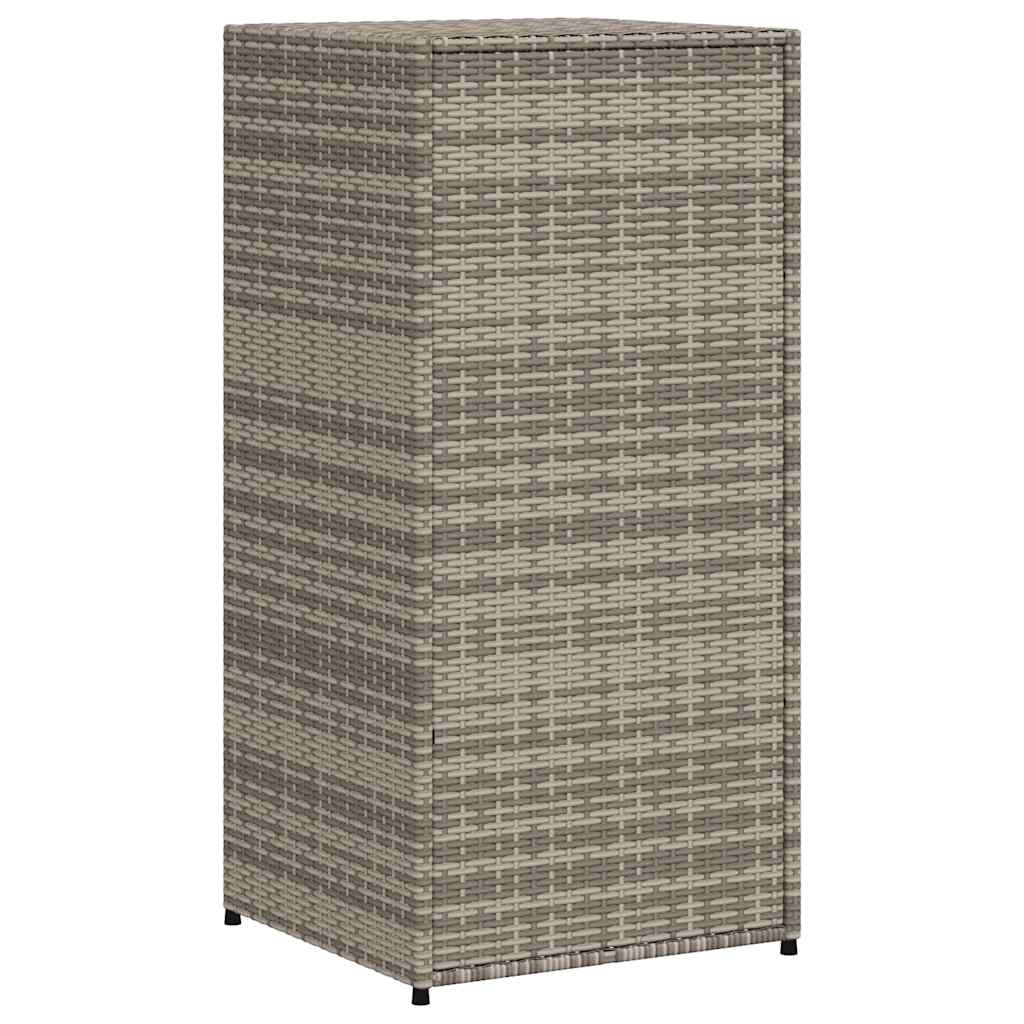 Gartenschrank Grau 55x55x111 cm Poly Rattan
