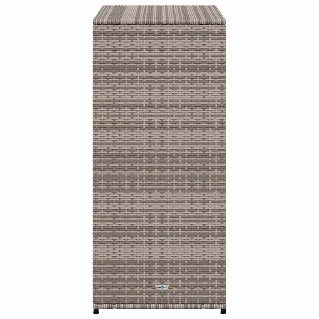 Gartenschrank Grau 105x55x113 cm Poly Rattan