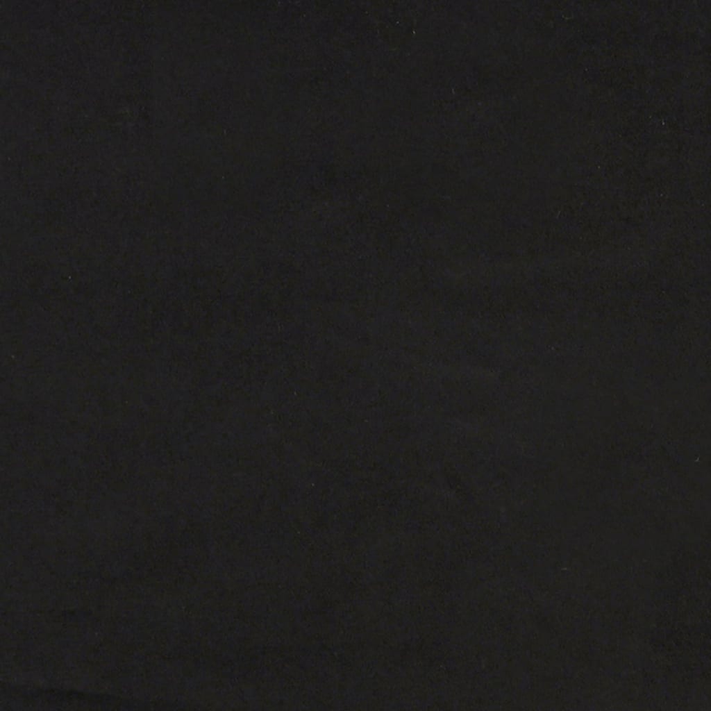 Bett mit Matratze "Hanko" Schwarz 90x200 cm Samt