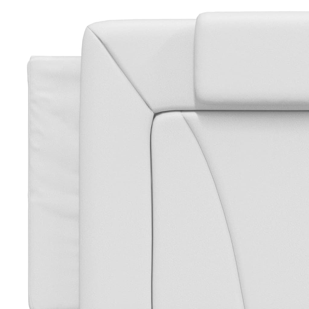 Bett "Viana" mit Matratze Weiß 160x200 cm Kunstleder