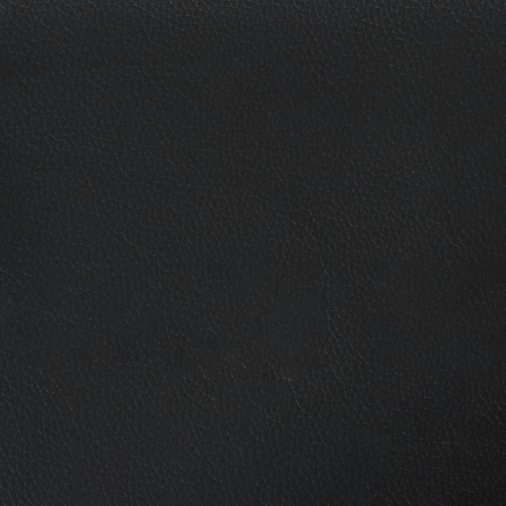 Bettgestell ohne Matratze "Zadar" Schwarz und Weiß 100x200 cm Kunstleder