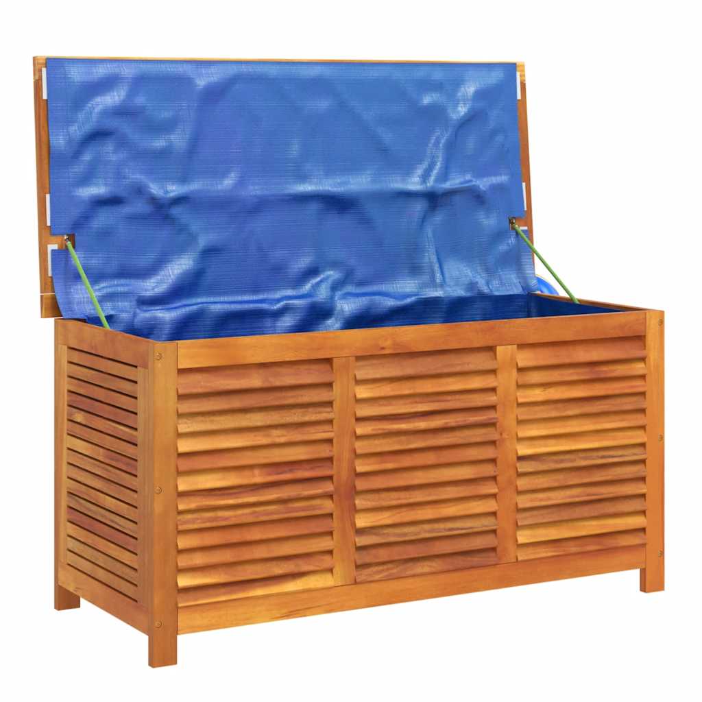 Gartenbox mit Lüftungsschlitzen 113x50x56 cm Massivholz Akazie