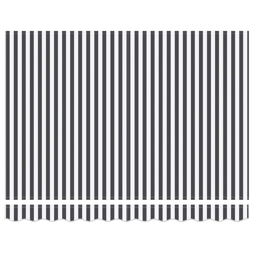 Markise mit LED-Beleuchtung Manuell Anthrazit & Weiß 300x250 cm