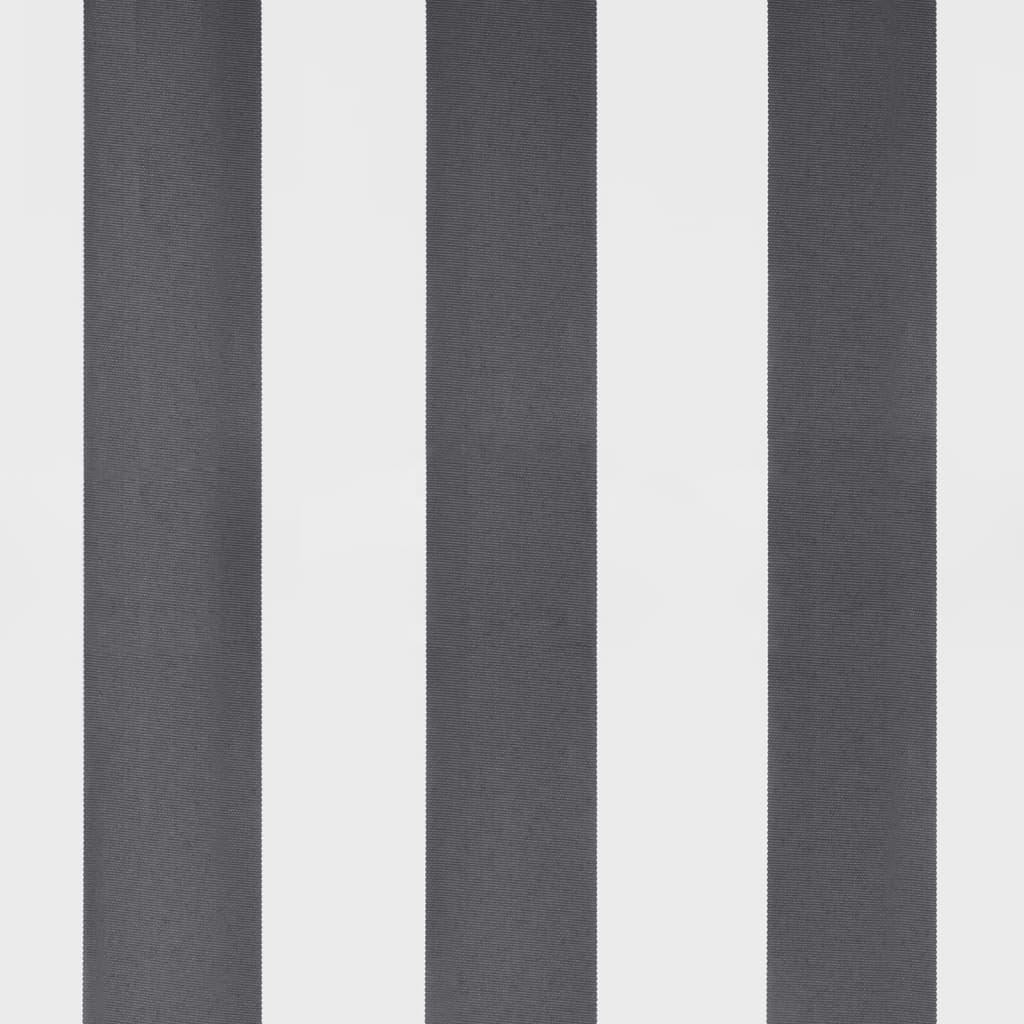 Markise Manuell mit LED Anthrazit & Weiß 400x350 cm