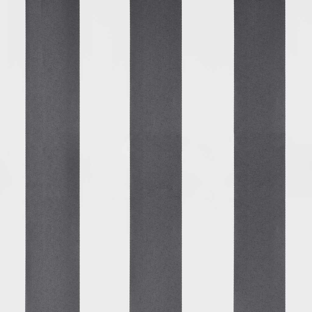 Markise Einziehbar Anthrazit & Weiß 3,5x2,5 m Stoff & Aluminium