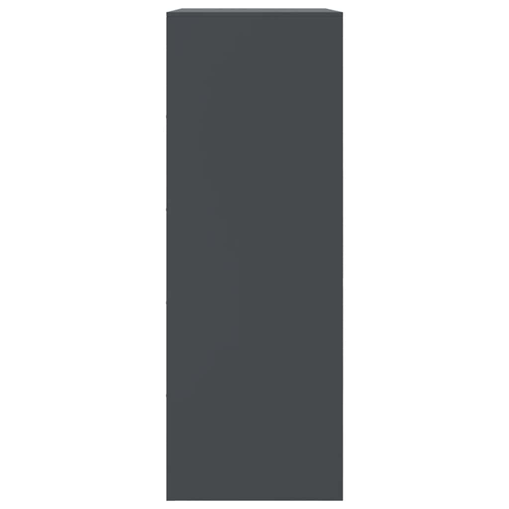Sideboard Anthrazit 67x39x107 cm Stahl