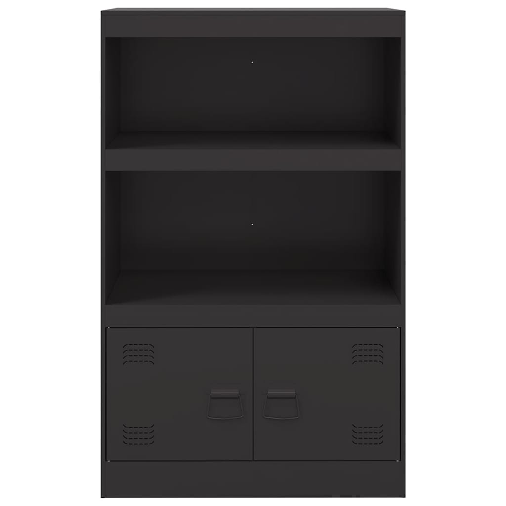 Sideboard Schwarz 67x39x107 cm Stahl