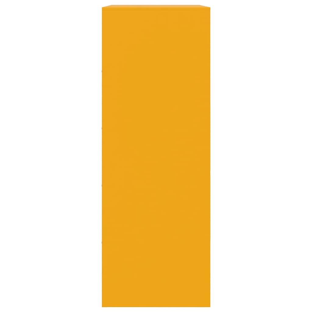 Sideboard Senfgelb 67x39x107 cm Stahl