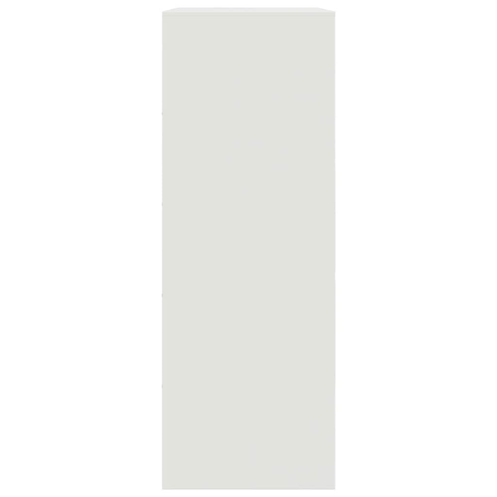 Sideboard Weiß 67x39x107 cm Stahl