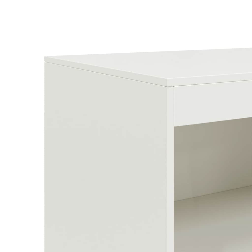 Sideboard Weiß 67x39x107 cm Stahl
