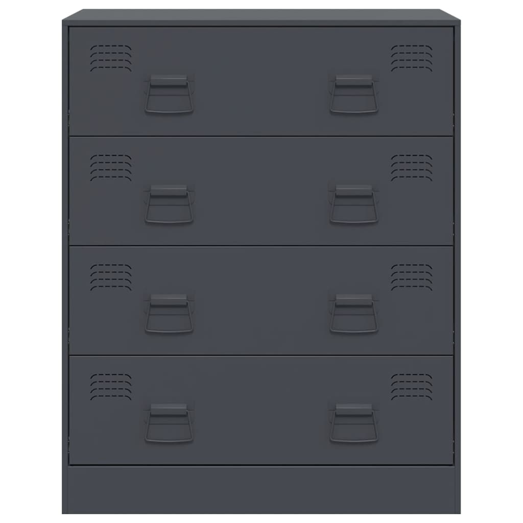 Sideboard Anthrazit 67x39x83 cm Stahl